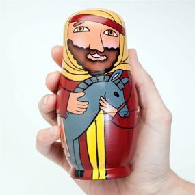 img 3 attached to 🎅 Unveiling the Enchanting World of Bits Pieces Nativity Matryoshka Figurines