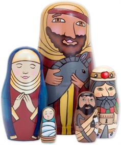 img 4 attached to 🎅 Unveiling the Enchanting World of Bits Pieces Nativity Matryoshka Figurines
