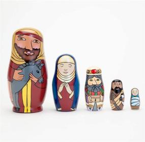 img 1 attached to 🎅 Unveiling the Enchanting World of Bits Pieces Nativity Matryoshka Figurines