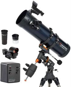 img 4 attached to 🌌 Celestron AstroMaster 130EQ-MD Newtonian Telescope: Ideal Reflector Telescope for Beginner Astronomers with Fully-Coated Glass Optics, Adjustable-Height Tripod, and BONUS Astronomy Software Package