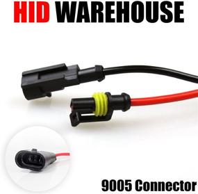 img 1 attached to 💡 Лампочки замены HID-Warehouse HID Xenon - 9005 10000K - Темно-синий (1 пара) для улучшенной осветительной производительности