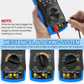 img 3 attached to 🔧 Infurider YF-770N Auto-Ranging Digital Multimeter Voltmeter Avometer Universal Meter 6000 Counts with Self-Locking Protection, NCV for AC DC Volt Amp Ohm Capacitance Temp Diode Test