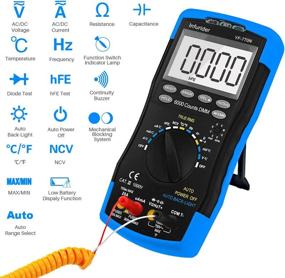 img 2 attached to 🔧 Infurider YF-770N Auto-Ranging Digital Multimeter Voltmeter Avometer Universal Meter 6000 Counts with Self-Locking Protection, NCV for AC DC Volt Amp Ohm Capacitance Temp Diode Test