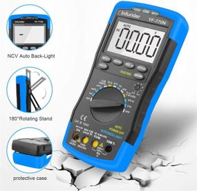 img 1 attached to 🔧 Infurider YF-770N Auto-Ranging Digital Multimeter Voltmeter Avometer Universal Meter 6000 Counts with Self-Locking Protection, NCV for AC DC Volt Amp Ohm Capacitance Temp Diode Test