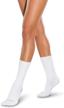smartknitactive seamless athletic socks white logo