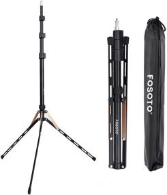 img 4 attached to 📸 FOSOTO 75in Fold Tripod Light Stand: The Perfect Lightweight Lighting Solution for Ring Light, Speedlight, Flash, Umbrella, Softbox, Filming, and Portrait Shooting