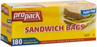 pro pack sandwich bags count logo