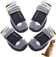 ultimate protection and comfort: soaringfeel woopetsupply dog shoes for hot pavement, summer dog 🐾 booties with breathable mesh, reflective & adjustable straps - ideal for large, medium & small dogs logo