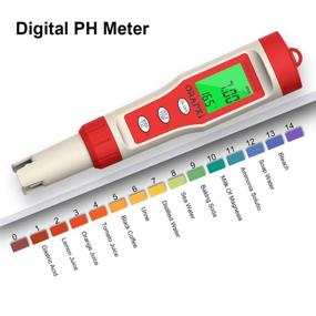 img 1 attached to Digital PH Meter With ATC: 4 In 1 PH TDS EC Temp - ORAPXI PH Tester High Accuracy Pocket Size PH Measurement For Pool