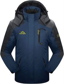 img 3 attached to 🧥 TACVASEN Winter Outdoor Jackets for Men - Waterproof, Windproof Ski & Snowboard Jacket with Fleece Lining and Hood