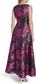 img 1 attached to 🌸 Tahari ASL Floral Print Sleeveless Sweetheart Neck Gown for Women