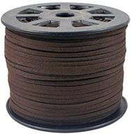 🪡 saddle brown faux suede cord for jewelry making - beadstreasure 3x1.5mm, 20 feet logo