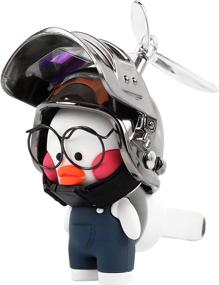 img 4 attached to Rubber Duck Clips for Collyon Helmet, A/C Air Vent Car Freshener with Alcohol-Free Fragrance Oil - Cute Interior Decoration Accessories with Light Fragrance for Car, Car Vent Air Fresheners
