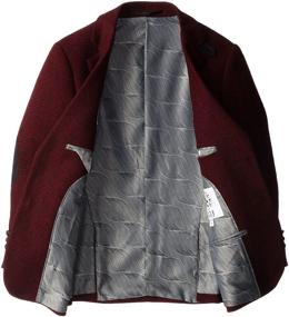 img 1 attached to 🧥 Burgundy Boys' Plaid Blazer: Trendy X N Y Boys' Clothing