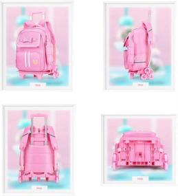 img 2 attached to Fanci Bowknot Princess Trolley Backpack Backpacks in Kids' Backpacks