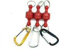 🔑 inf-way - set of 3 magnetic split rings keychain hook hangers - super strong magnet net release holder / fridge magnets логотип