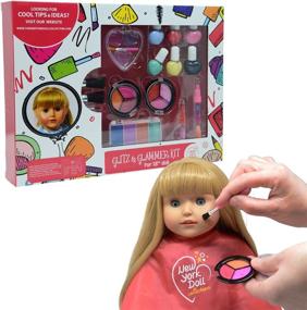 img 4 attached to 💄 Long-lasting and Washable Makeup Set for Creative Kids - Dolls Collection