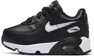 nike детские кроссовки cd6868 010 черно-белые логотип