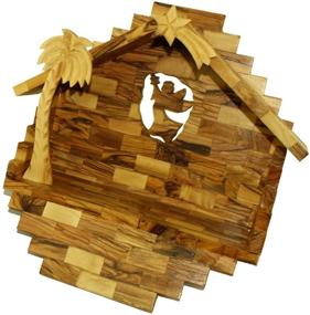img 3 attached to 🎄 Holy Land Market Olive Wood Nativity Set with Stable. Beautiful 14-Piece Set for Exquisite Christmas Décor