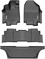 🚗 yitamotor custom fit floor mats for 2018-2022 honda odyssey - complete all weather protection for 1st, 2nd &amp; 3rd row logo