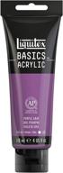 liquitex basics acrylic paint purple logo