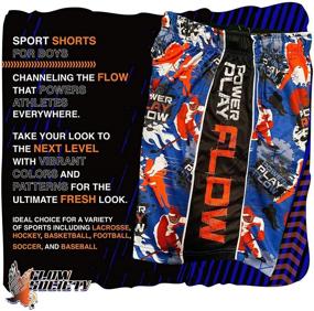 img 1 attached to Flow Society Baseball Shorts Multi
