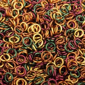 img 3 attached to 🌈 Weave Got Maille 18-Gauge 3.5mm Autumn Enameled Copper Jump Ring Mix - 1 oz: Vibrant Colors for Your Craft Projects