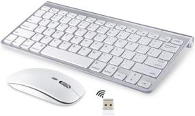 img 4 attached to 💻 Премиум беспроводная клавиатура и мышь для iMac, MacBook Air/Pro (2,4 ГГц)