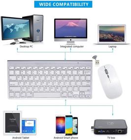 img 2 attached to 💻 Премиум беспроводная клавиатура и мышь для iMac, MacBook Air/Pro (2,4 ГГц)