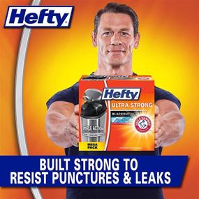 img 3 attached to Hefty Ultra Strong Blackout Tall Kitchen Trash 🗑️ Bags with Clean Burst Scent - 13 Gallon, 80 Count