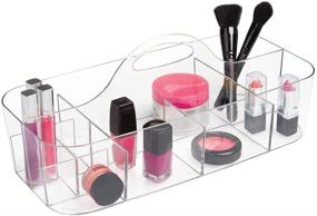 img 4 attached to 💄 Clear iDesign Clarity Cosmetic Organizer Tote: Perfect Vanity Cabinet Makeup Storage Solution - 14.5" x 7" x 5.75