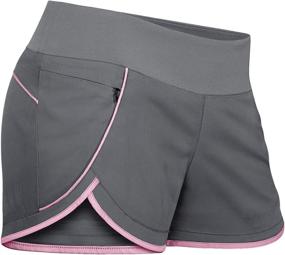 img 3 attached to 🏃 Fulbelle Women's Banded Waist Running Fitness Workout Shorts with Concealed Zippered Pockets