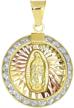 tri tone guadalupe elegant medallion pendant logo