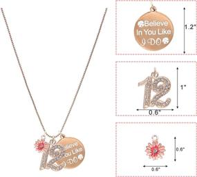 img 2 attached to Birthday Celebration Jewelry Set for Girls: Necklace, Bracelet & Pendant Accessories