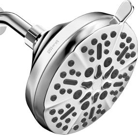 img 4 attached to 🚿 Enhanced Shower Experience: 5-Inch Rain Shower Head with High Pressure and 5 Spray Settings - Diiwet High Flow Shower Head