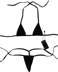 img 2 attached to Luckilia Womens Extreme Bikini Halterneck Women's Clothing for Swimsuits & Cover Ups