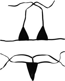 img 4 attached to Luckilia Womens Extreme Bikini Halterneck Women's Clothing for Swimsuits & Cover Ups