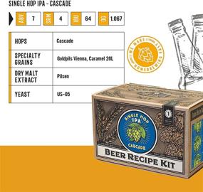 img 3 attached to 🍺 Craft A Brew Single Hop IPA Refill Recipe Kit - 1 Gallon - Create Your Own Homebrewed Beer with Premium Ingredients!