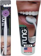 👅 peak essentials tung brush kit: premium tongue cleaner scrubs, fights bad breath & eliminates odor with fresh mint - bpa free, made in america - set of 1 logo