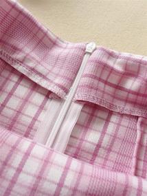 img 3 attached to SOLY HUX Womens Plaid Split Women's Clothing for Skirts