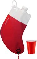 santas stocking flask: 2.25l funny 🎅 party yankee swap & white elephant gift logo