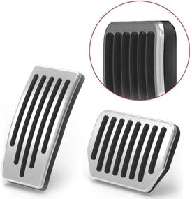 img 1 attached to Enhance Your Tesla Model 3 Model Y Performance: EVFIT Non-Slip Pedal Pads (Set of 2)
