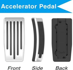 img 3 attached to Enhance Your Tesla Model 3 Model Y Performance: EVFIT Non-Slip Pedal Pads (Set of 2)