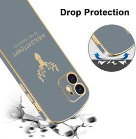 img 2 attached to KANGHAR iPhone 12 Pro Max Case - 6.7 Inch 2020 Electroplated Edge Bumper, 📱 Flexible & Ultra-Thin Soft TPU, Shockproof & Lightweight, Anti-Drop & Durable Plating Cover - Gray