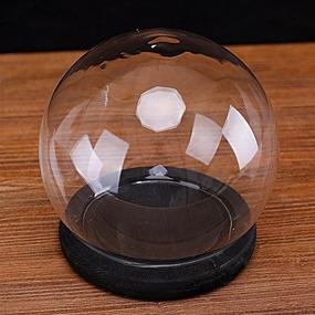 img 2 attached to 🌿 MyGift Terrarium Keepsake Display: Elegant Black Stain for Stylish Showcasing