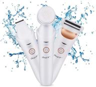 🪒 ckeyin electric razor for women: 3-in-1 usb rechargeable groomer shaver – hair remover for legs, bikini line, underarms – cordless foil shaver – wet & dry shaving – painless logo