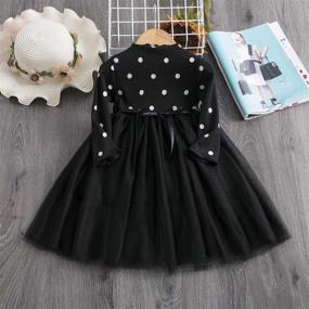 img 3 attached to Adorable TTYAOVO Little Girls Long Sleeve Soft Tutu Skirt Casual Dress: Comfortable and Stylish for Every Occasion