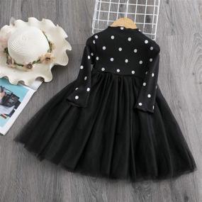 img 2 attached to Adorable TTYAOVO Little Girls Long Sleeve Soft Tutu Skirt Casual Dress: Comfortable and Stylish for Every Occasion