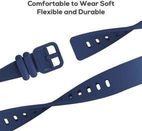 img 2 attached to 🌈 EEweca 6-Pack Bands for Fitbit Ace 2: Vibrant Replacement Straps for Kids - Black, Night Sky, Neon Yellow, Gray, Green, Teal