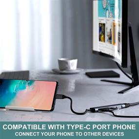 img 1 attached to Enhanced Connectivity: 5 Ports USB C Hub Adapter for MacBook Series with USB 3.0, USB 2.0, 60W Power Delivery, 3.5 mm Audio Jack